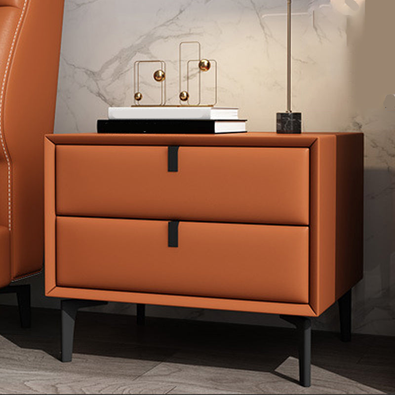 Glam Bedside Cabinet Solid Wood Night Table with Legs Included