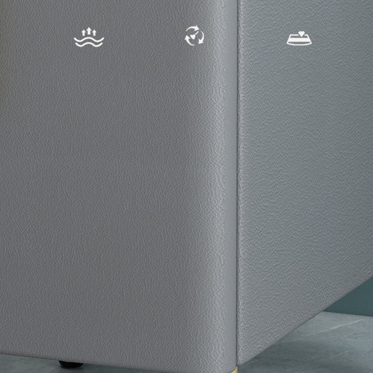 21.65" Tall Glam Bedside Cabinet Solid Wood Night Table with Drawers