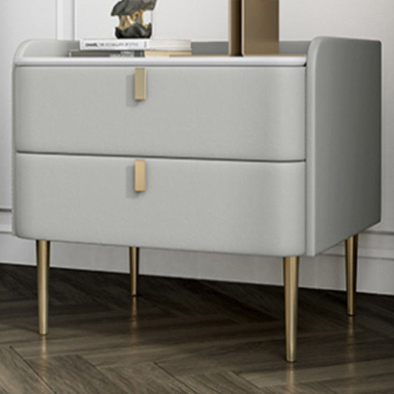 Stone Bed Nightstand Legs Included Night Table With 2 Drawers