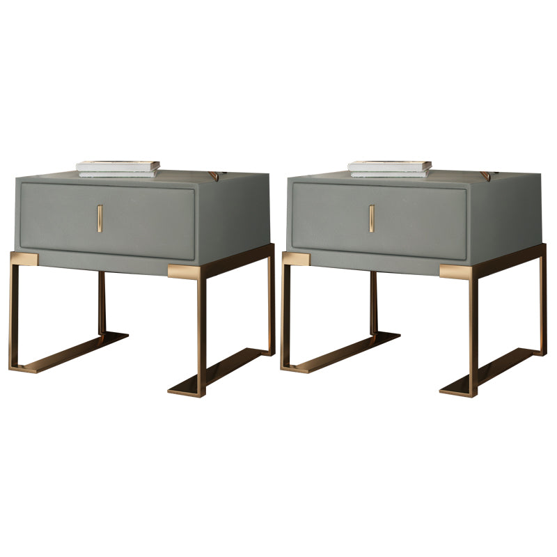 Solid Wood Bed Nightstand Legs Included Night Table With 1-Drawer