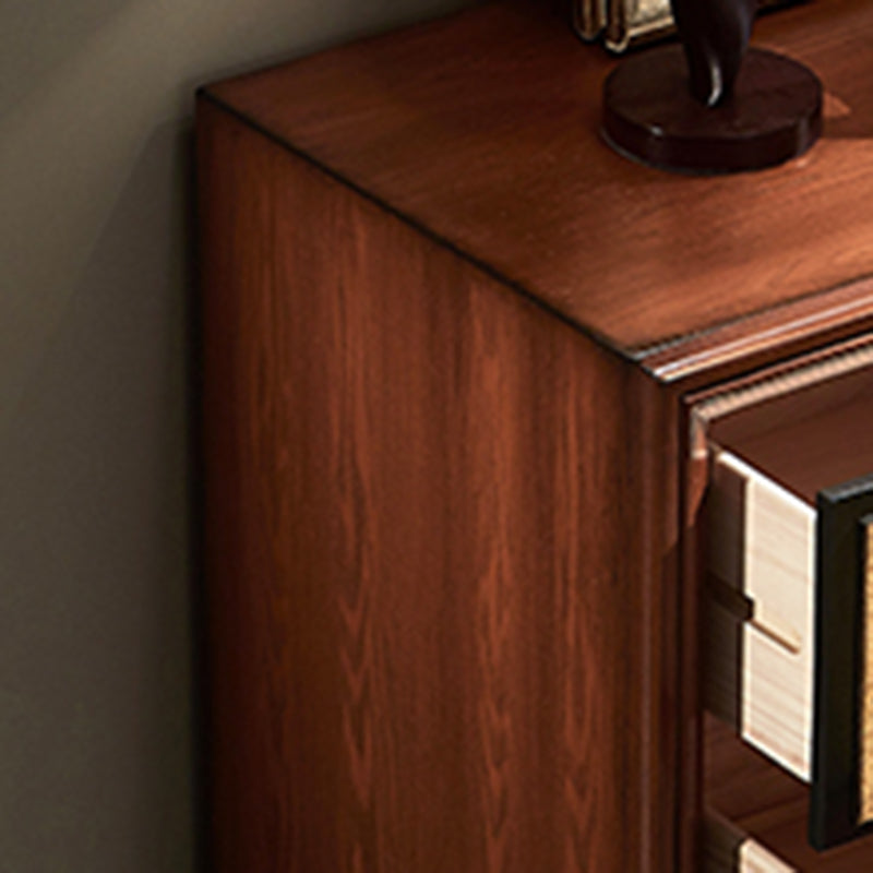 Mid-Century Modern Wood Cabinet Knobs Side Cabinet with Drawer