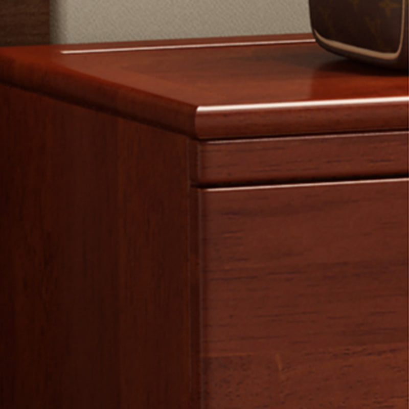 Modern Rectangle Cabinet Grooves Wood Side Cabinet with Drawer