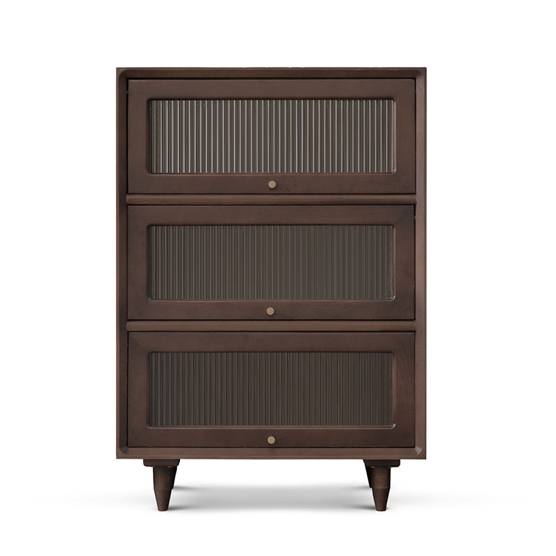 Modern Rectangle Cabinet Knobs Wood Side Cabinet with Drawer