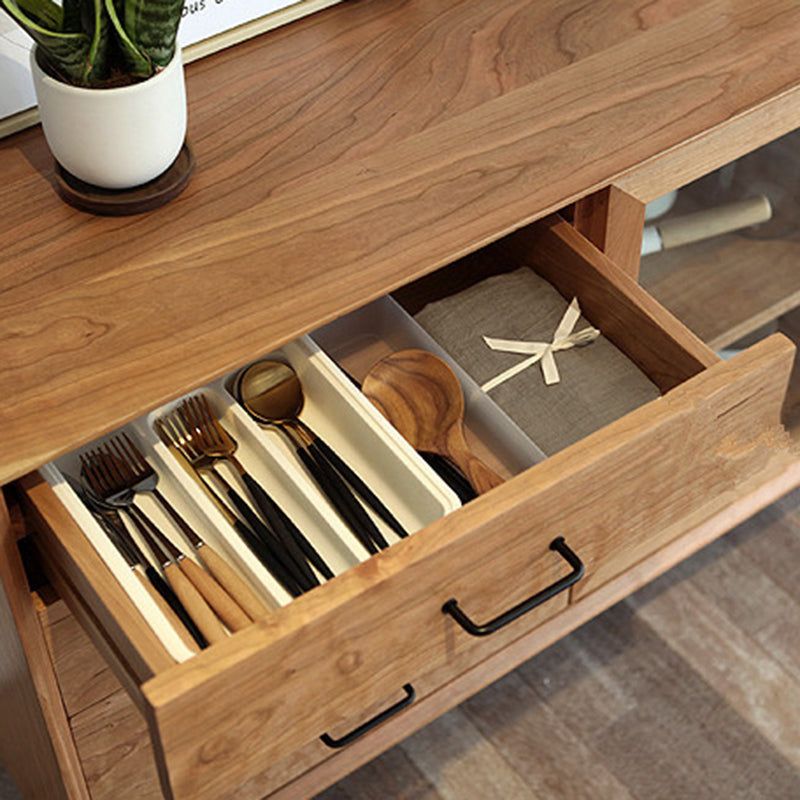 Modern Rectangle Cabinet Sliding Door Side Cabinet with Drawer