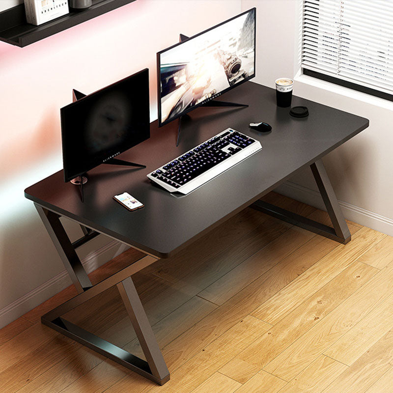 29.5" H Wooden Writing Desk Rectangular Contemporary Computer Desk