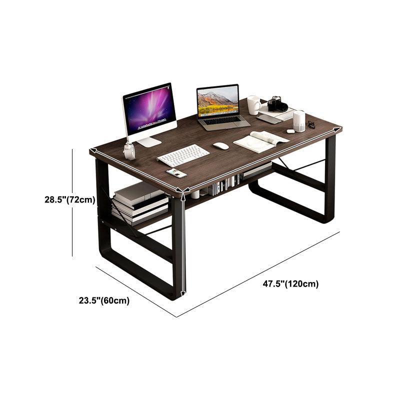 29.5" H Wooden Writing Desk Rectangular Contemporary Computer Desk