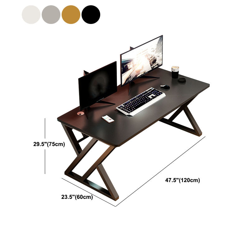 29.5" H Wooden Writing Desk Rectangular Contemporary Computer Desk