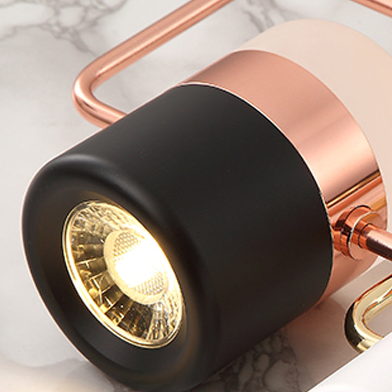 Contemporary Style Cylinder Island Lighting Metal 6 Light Island Pendant Lights