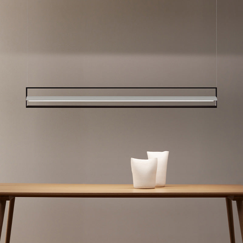 Contemporary Style Linear Hanging Pendant Light Metal 1- Light Hanging Light