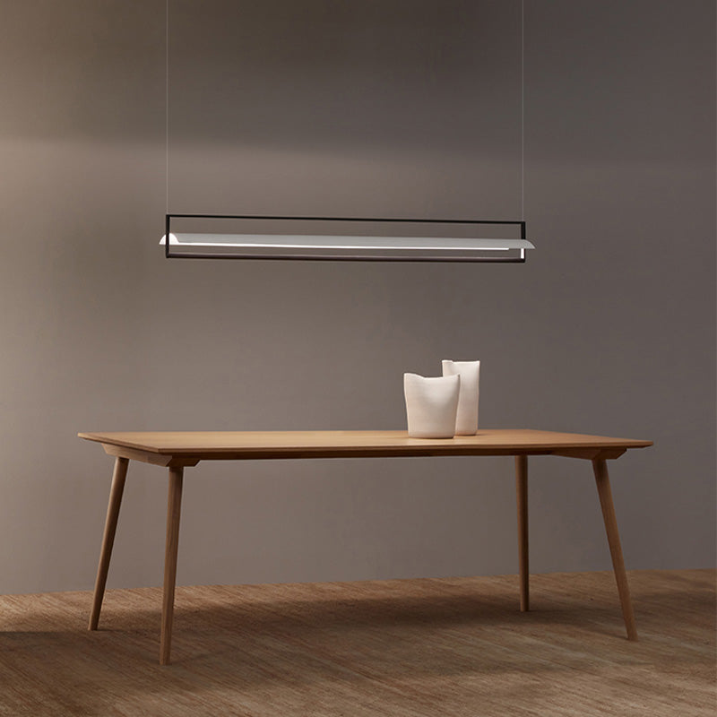 Contemporary Style Linear Hanging Pendant Light Metal 1- Light Hanging Light