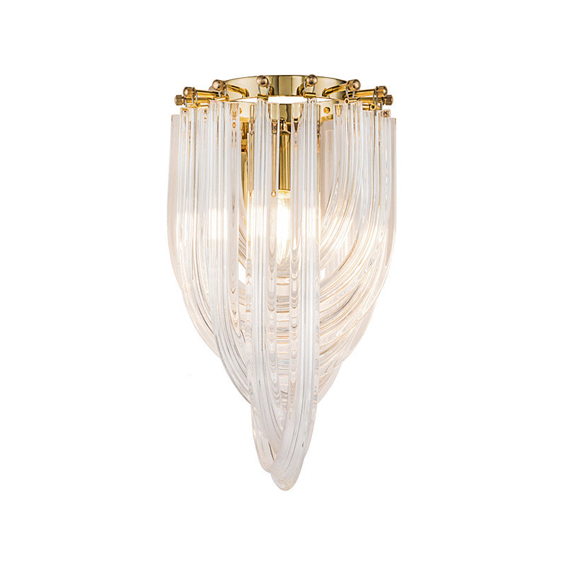 Modern Style Geometric Wall Light Sconces Glass 1 Light Wall Lighting Ideas