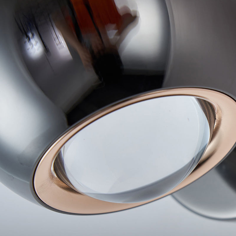 Ball Shade Metal Wall Sconce Modern Style 2 Lights Wall Mount Lighting