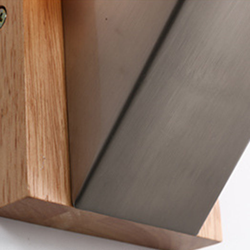Modern Style Rectangular Wall Light Sconces Wood 1 Light Wall Lighting Ideas