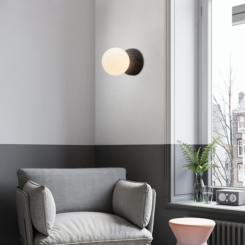 Modern Style Sphere Wall Light Sconces Glass 1 Light Wall Lighting Ideas
