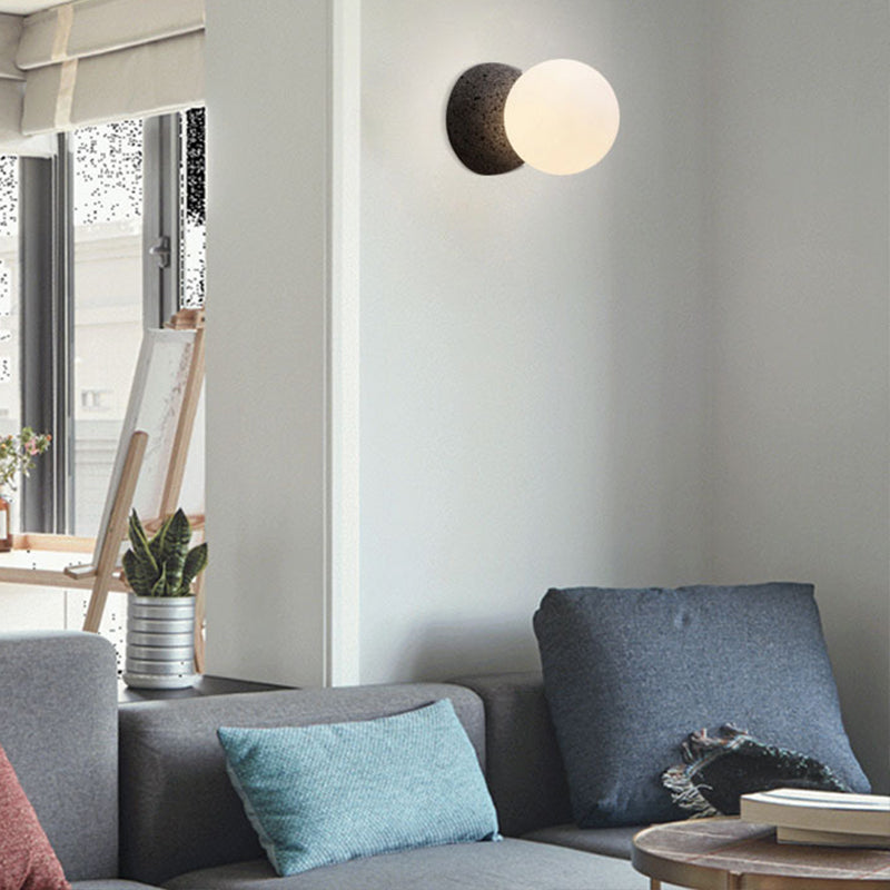 Modern Style Sphere Wall Light Sconces Glass 1 Light Wall Lighting Ideas