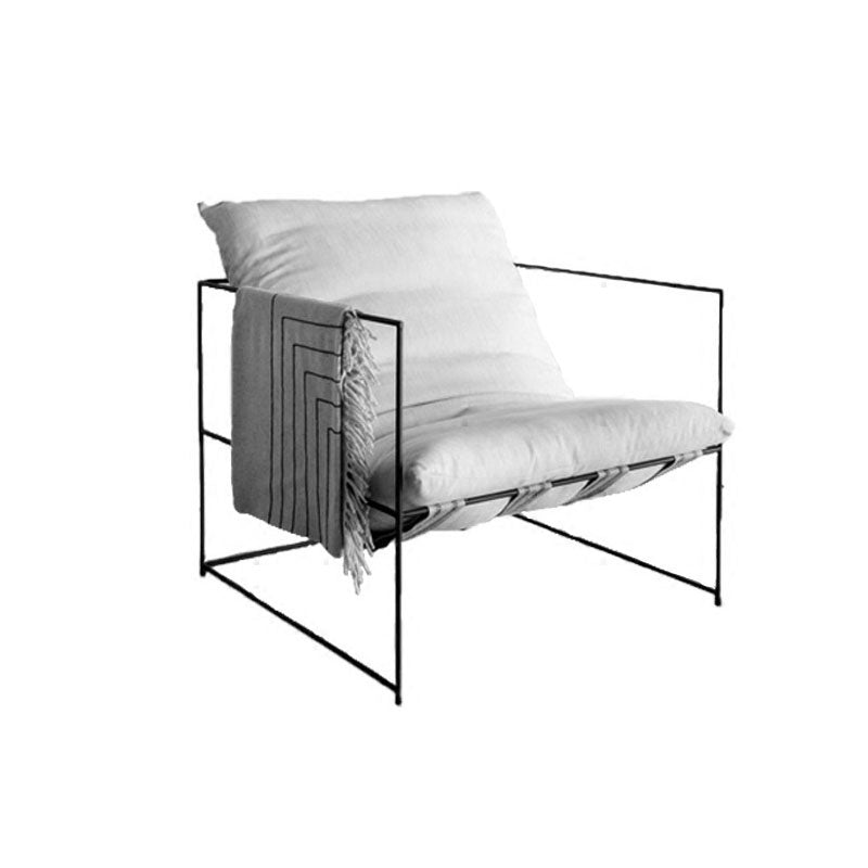 Standard Sofa 26.7" W Square Arm Sofa with Metal Frame for Living Room