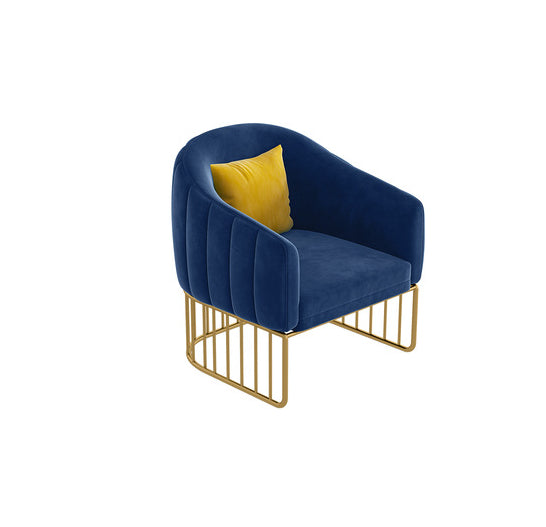 25.59" W x 29.52" H Velvet Tuxedo Arm Sofa Sofa with Tight Back