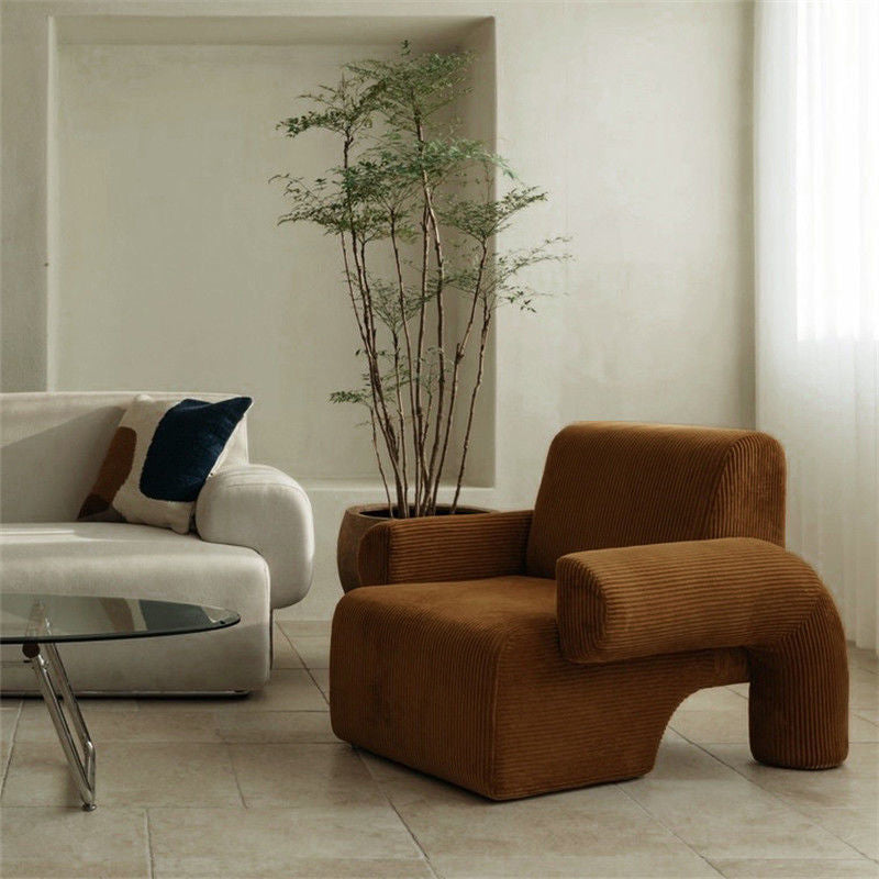 Nordic Arms Included Round Arms Tight Back Living Room Accent Armchair