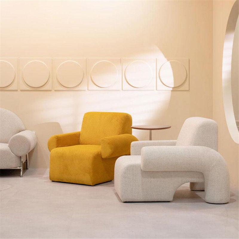 Nordic Arms Included Round Arms Tight Back Living Room Accent Armchair