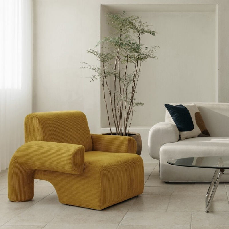 Nordic Arms Included Round Arms Tight Back Living Room Accent Armchair
