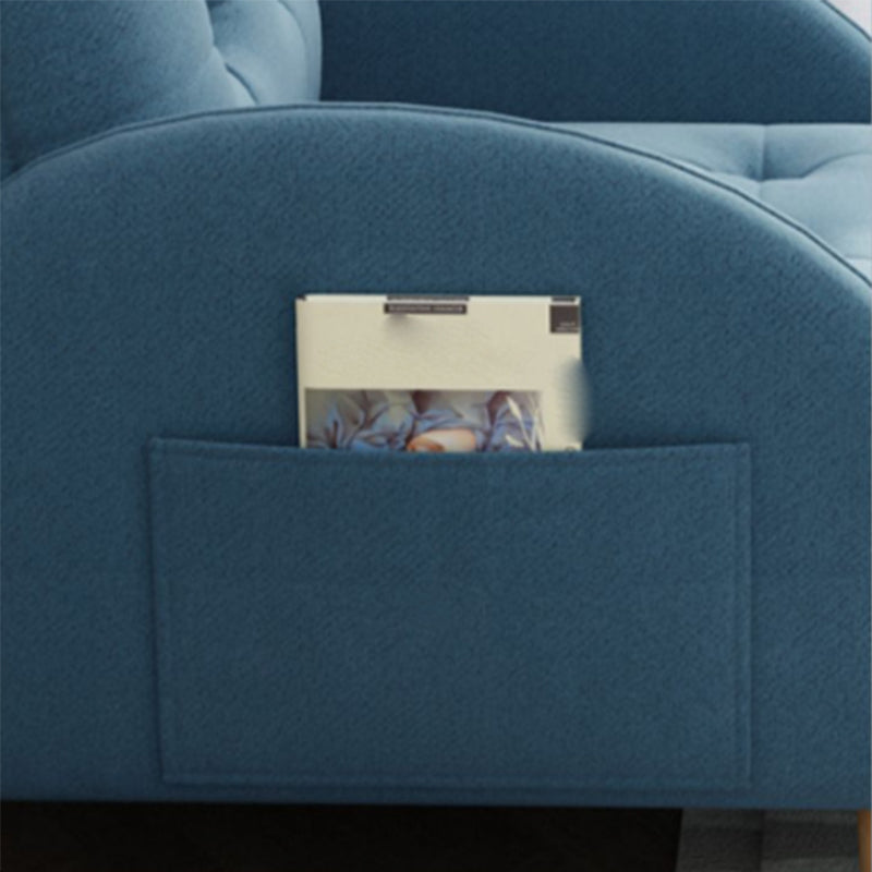 Contemporary Arms Included Basic Four Leg Biscuit Back Accent Room Chair