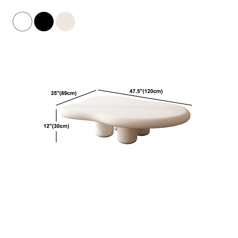 Scandinavian 3 Legs Coffee Table Free form Wooden Coffee Table for Home
