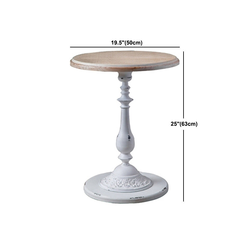 French Country Distressed Cocktail Table Wooden Coffee Cocktail Table for Home