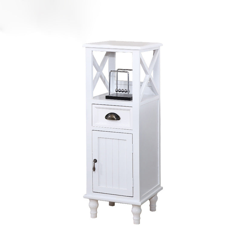 Wood Modern Cabinet Rectangular Minimalist Side Cabinet with Drawer