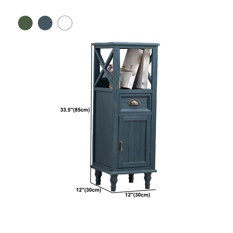 Wood Modern Cabinet Rectangular Minimalist Side Cabinet with Drawer
