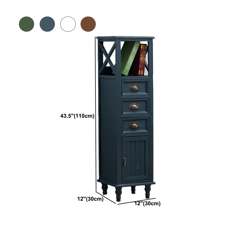 Wood Modern Cabinet Rectangular Minimalist Side Cabinet with Drawer