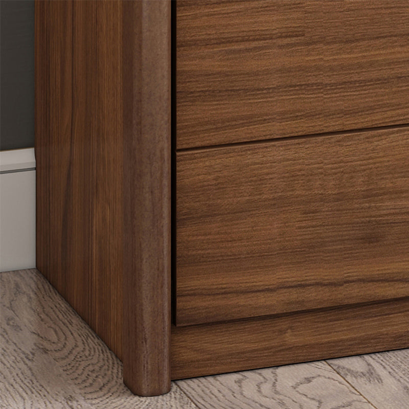 Modern Rectangular Cabinet Wood Minimalist Side Cabinet with Drawer