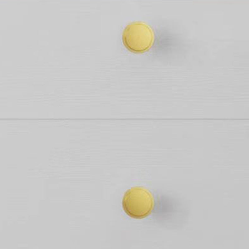 Modern White Rectangle Accent Cabinet Knobs 1 Shelves Cabinet