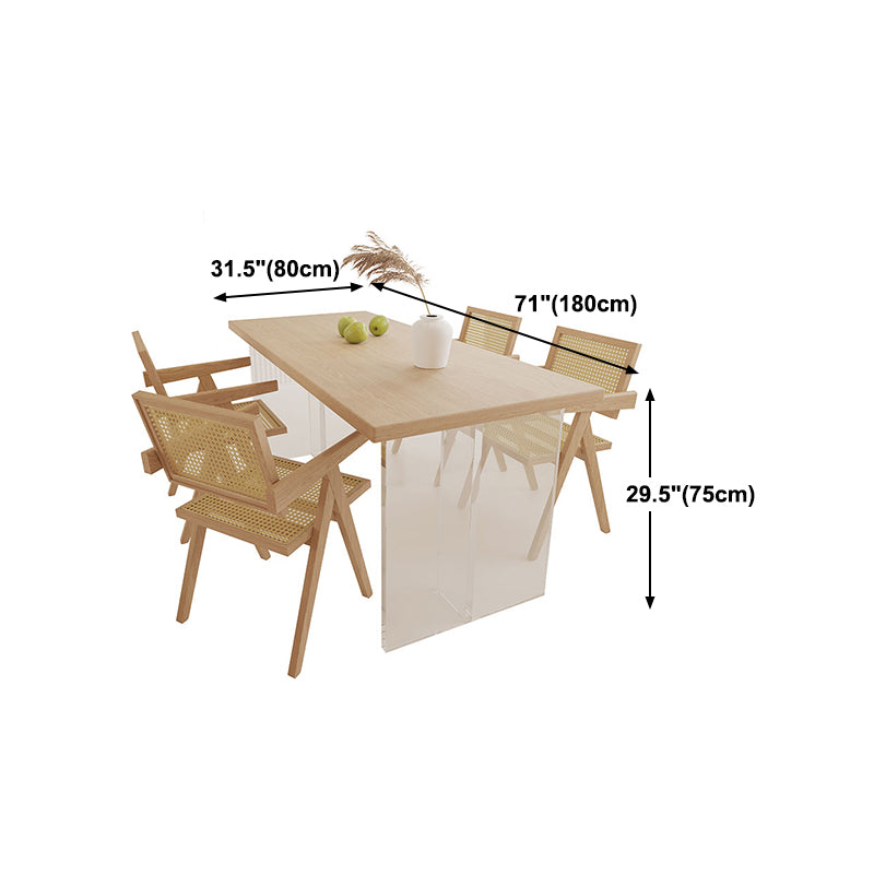 Simplicity Style Dining Table Natural Table for Home Kitchen without Chair