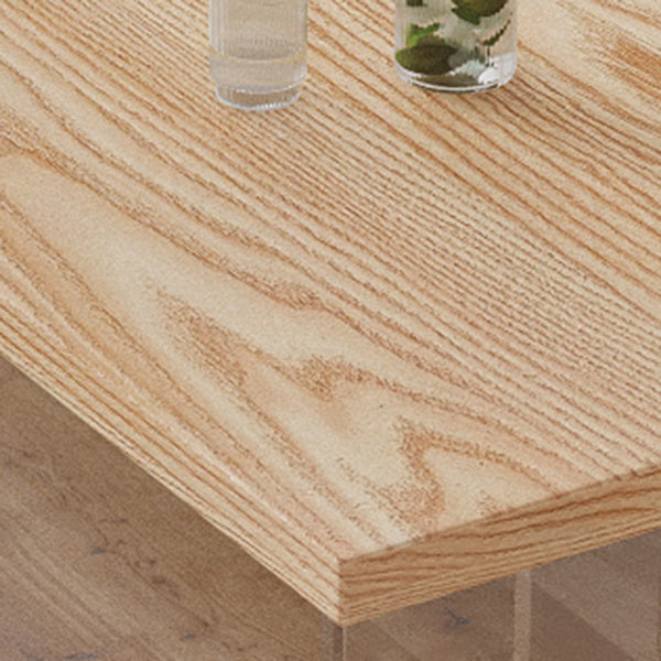 Simplicity Style Dining Table Natural Solid Wood Table for Home Kitchen