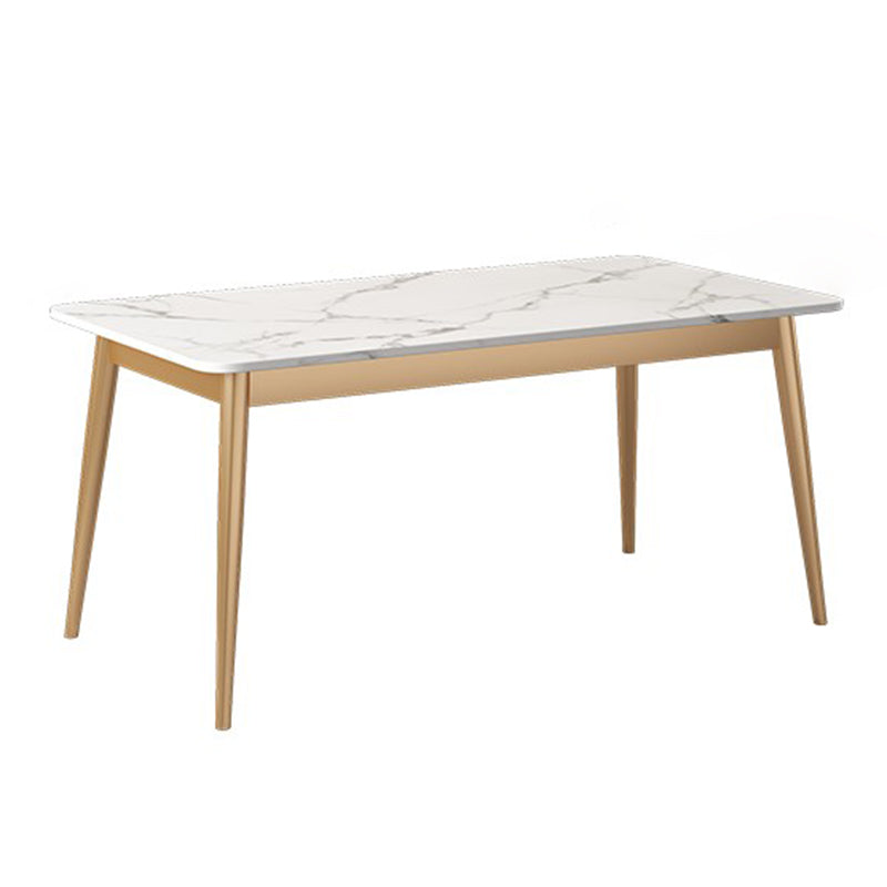 Sintered Stone Dining Table Traditional Luxury Rectangle Table for Home