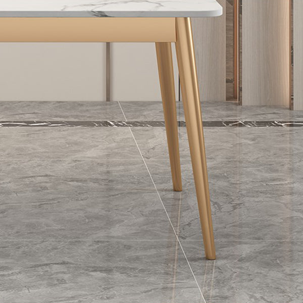 Sintered Stone Dining Table Traditional Luxury Rectangle Table for Home