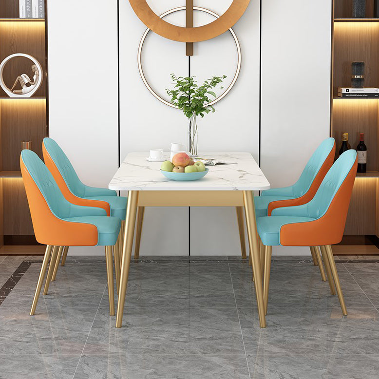 Sintered Stone Dining Table Traditional Luxury Rectangle Table for Home
