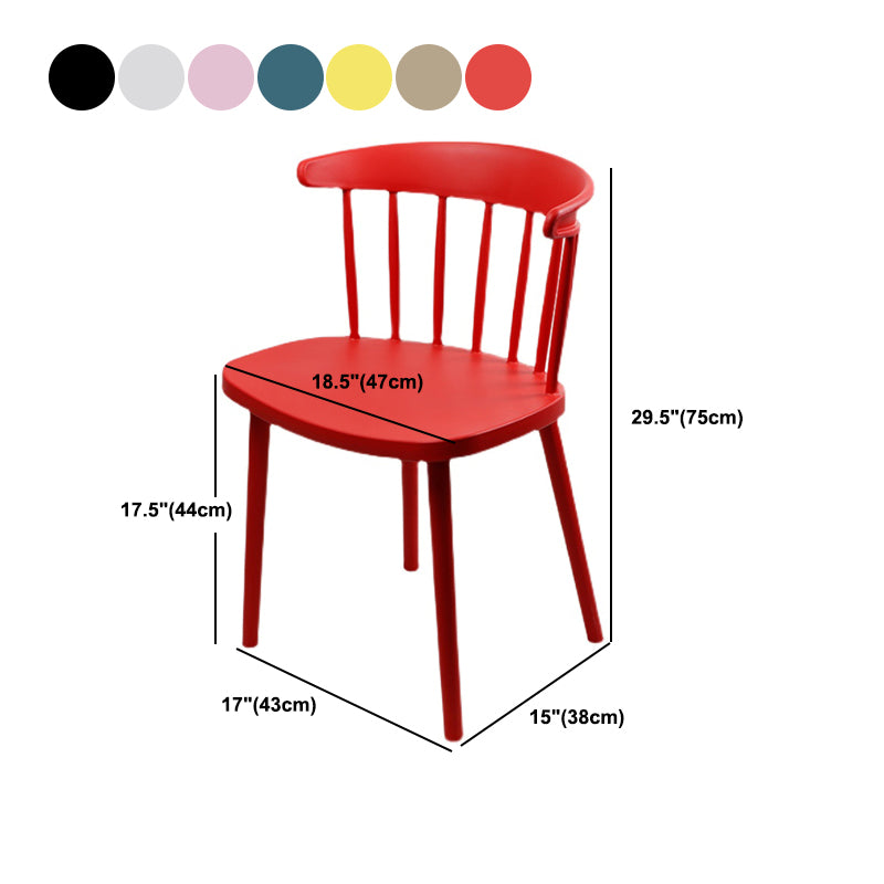 Contemporary Dining Room Chair Plastic Side Chair for Home Use