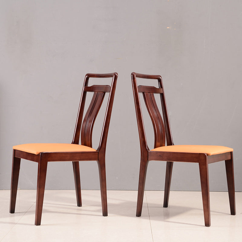 Solid Wood Traditional Dining Chair Matte Finish Side Chair for Home
