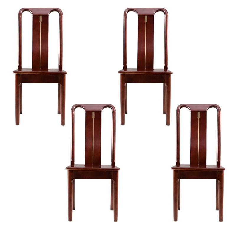 Solid Wood Traditional Dining Chair Matte Finish Side Chair for Home
