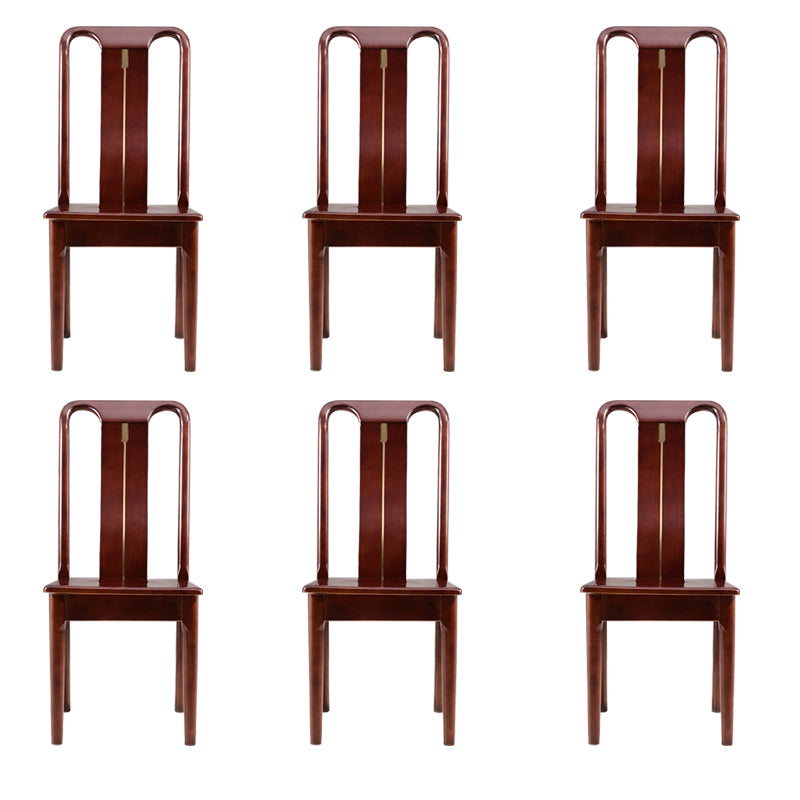 Solid Wood Traditional Dining Chair Matte Finish Side Chair for Home