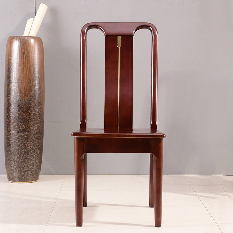 Solid Wood Traditional Dining Chair Matte Finish Side Chair for Home