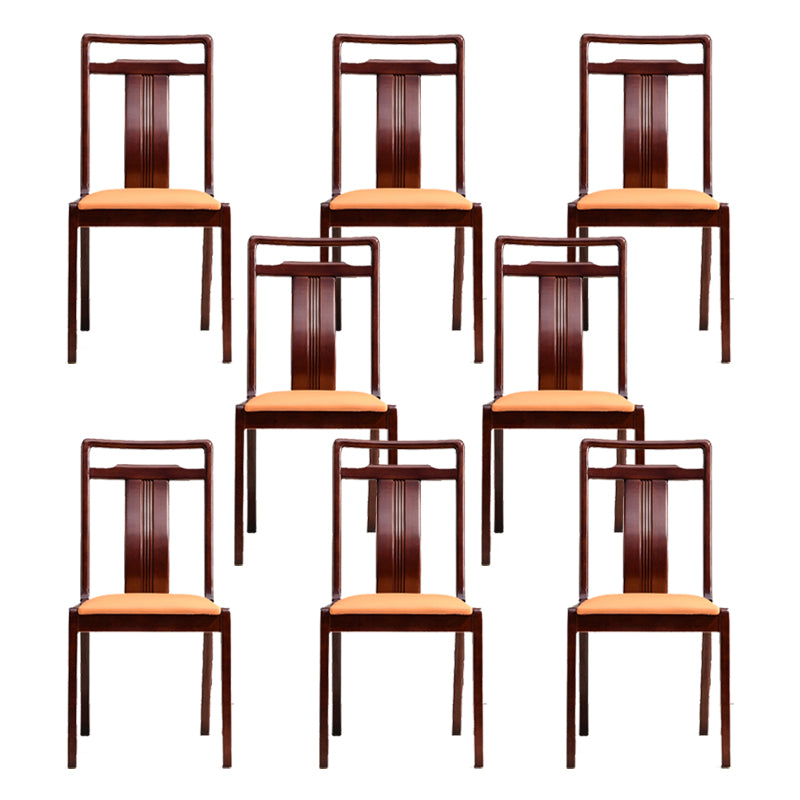 Solid Wood Traditional Dining Chair Matte Finish Side Chair for Home