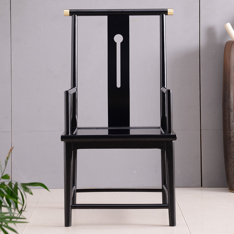 Solid Wood Traditional Dining Chair Matte Finish Side Chair for Home