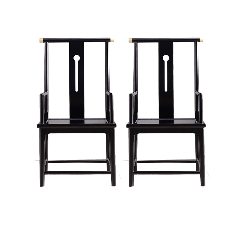 Solid Wood Traditional Dining Chair Matte Finish Side Chair for Home