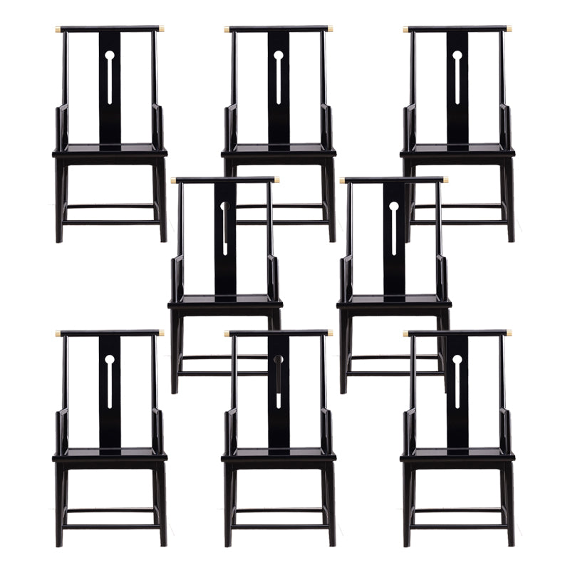 Solid Wood Traditional Dining Chair Matte Finish Side Chair for Home