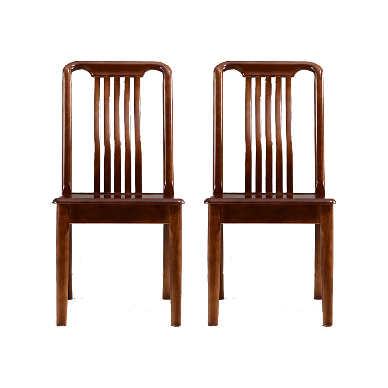 Solid Wood Traditional Dining Chair Matte Finish Side Chair for Home