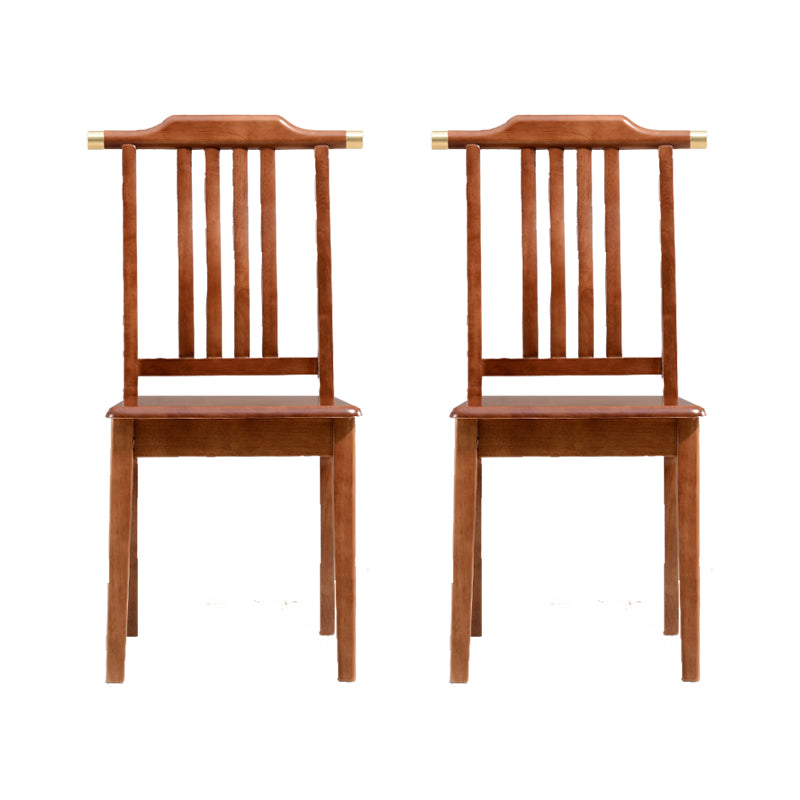 Solid Wood Traditional Dining Chair Matte Finish Side Chair for Home