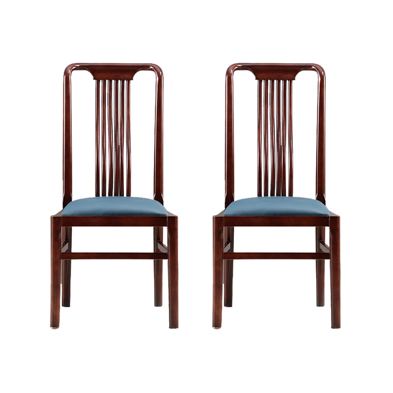 Solid Wood Traditional Dining Chair Matte Finish Side Chair for Home