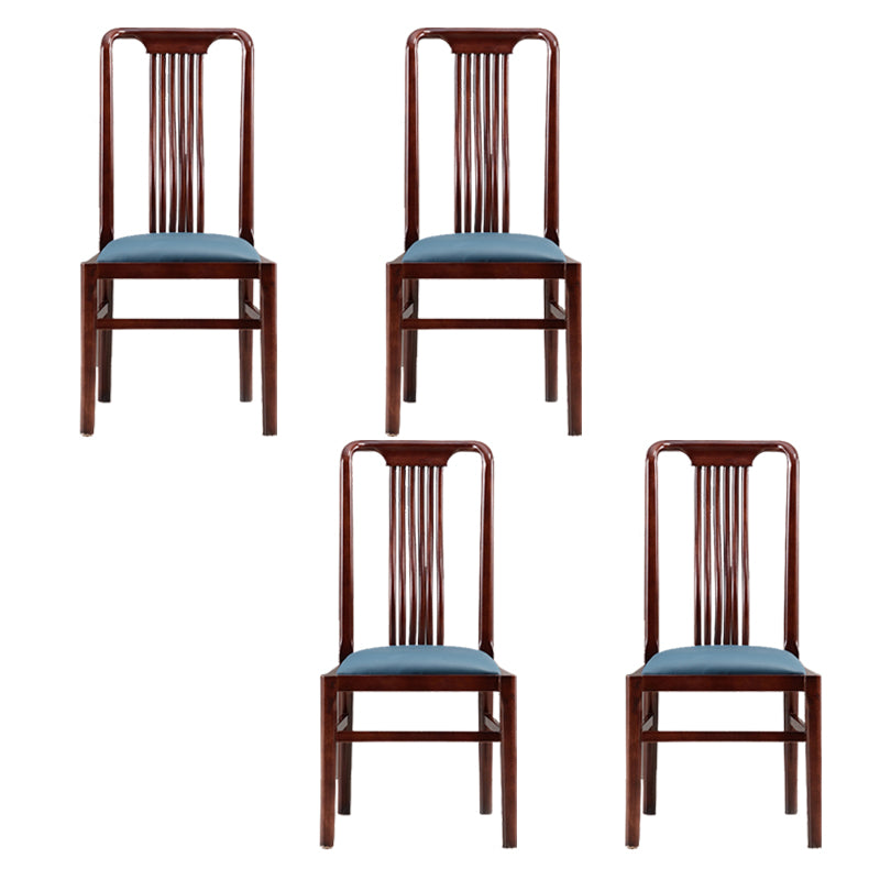 Solid Wood Traditional Dining Chair Matte Finish Side Chair for Home